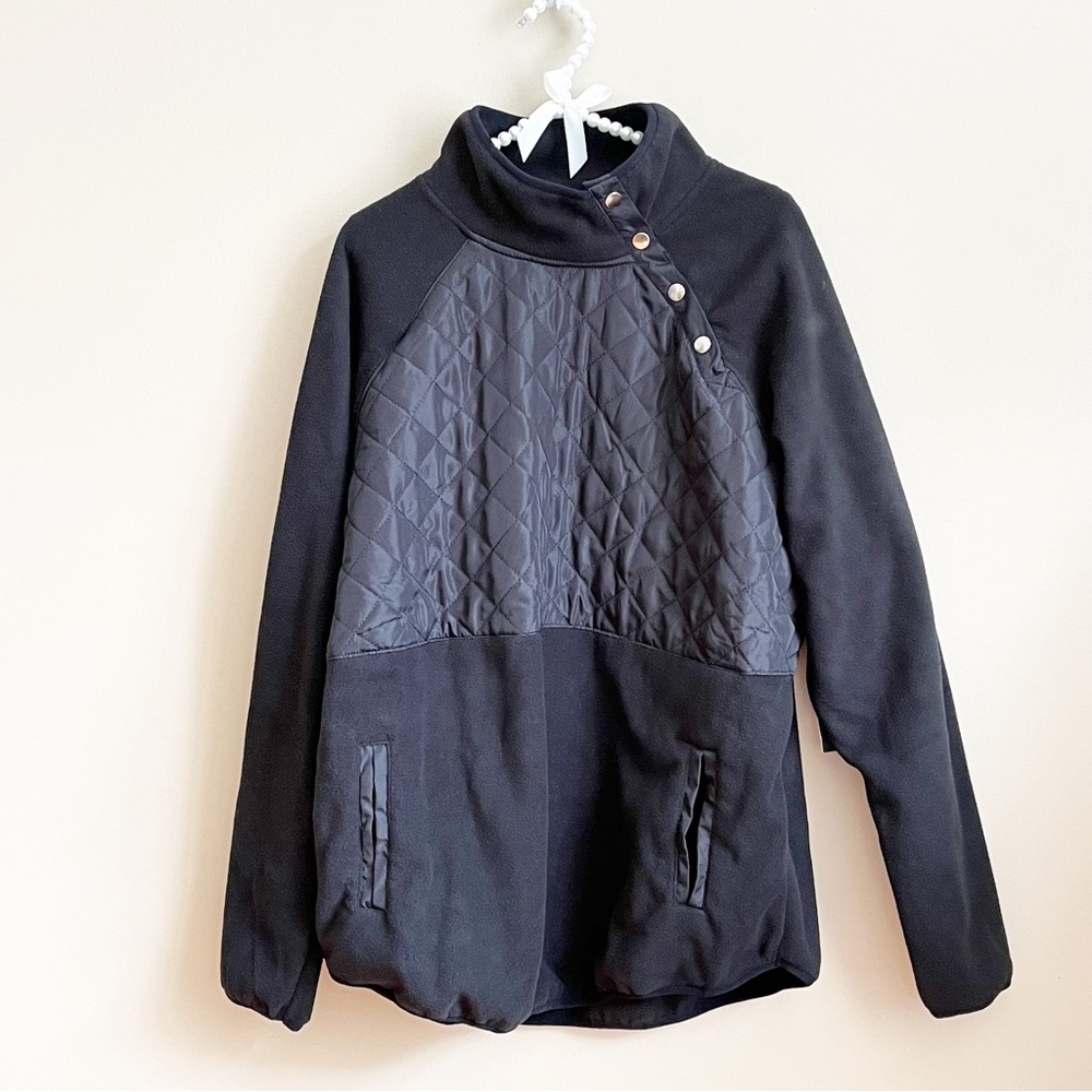 Cali Sport Quilted Fleece Pullover Jacket NWT